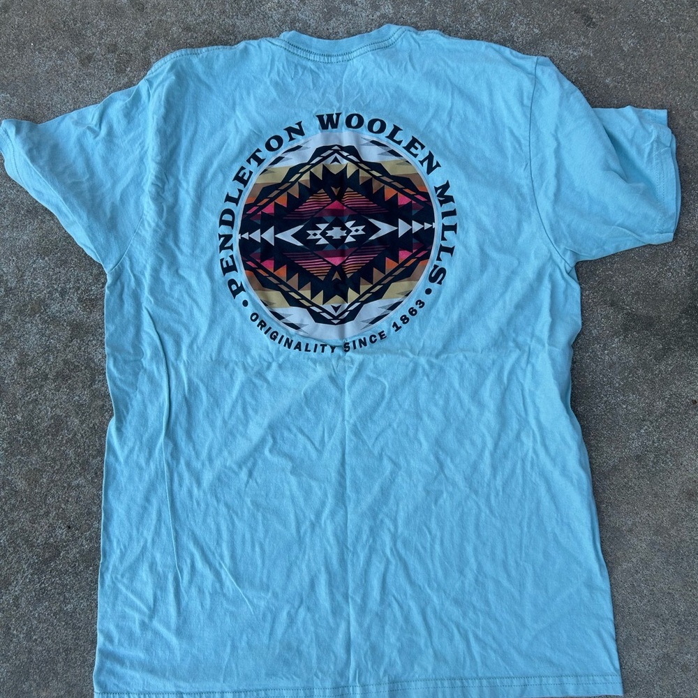 Pendleton Light Blue Graphic Tee